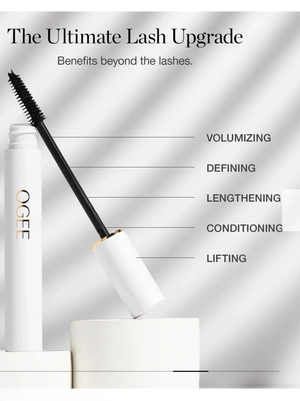 NIB OGEE Beyond Clean Volumizing Mascara - LASH-ENHANCING LENGTHENING FORMULA